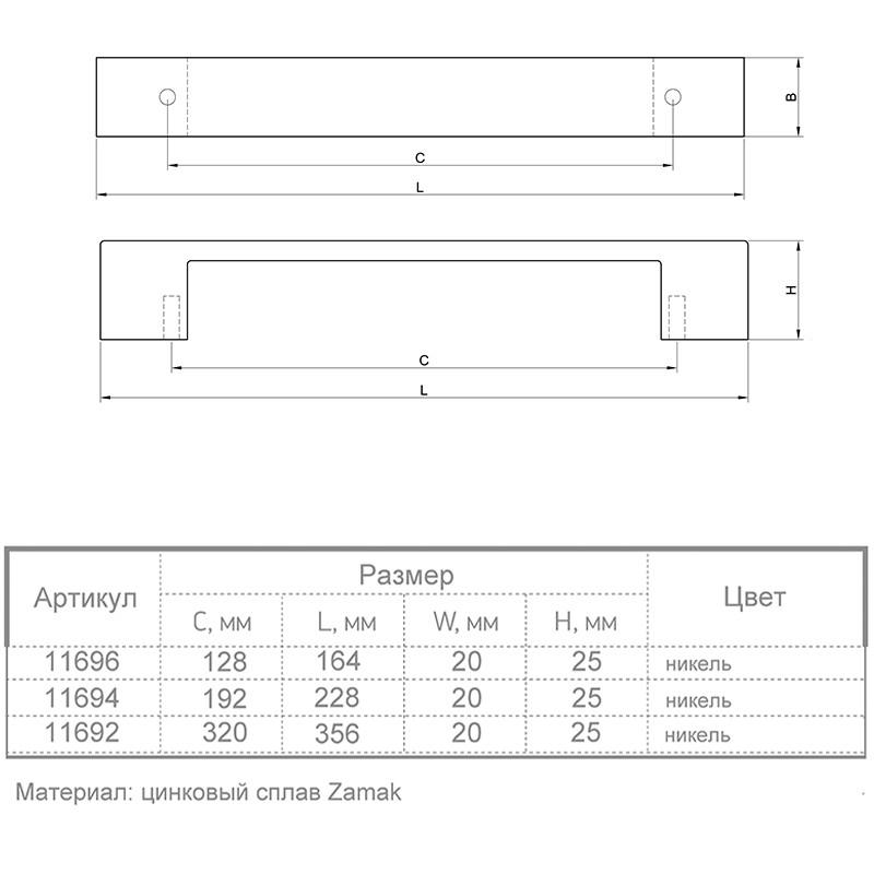 Мебельная ручка Rosa Fiori M 0050.192 Никель (11694) - фото 3 Мебельная ручка Rosa Fiori M 0050.192 Никель (11694) - фото 3