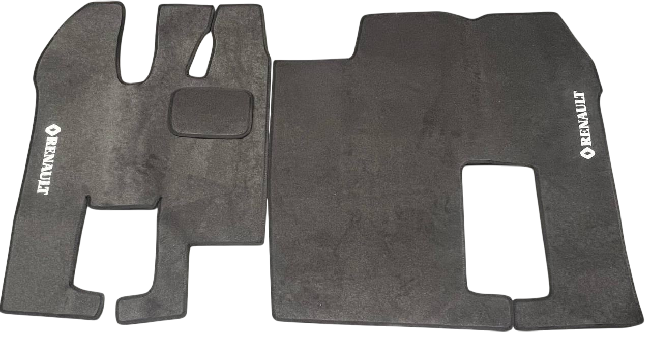 Коврики в салон ворсовые для Renault Magnum 460 DXI Акпп 2001-2013 рено магнум простая кабина малый вырез 5 шт. Черный (27327181)
