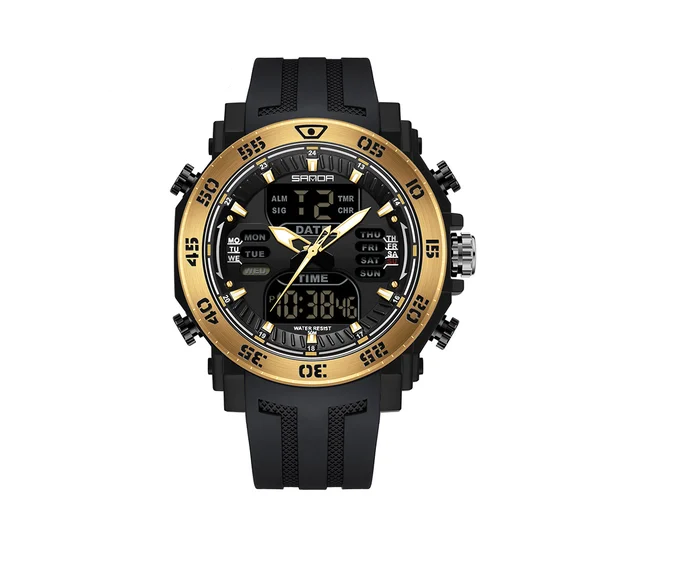 Наручные часы Sanda 6029 Black/Gold