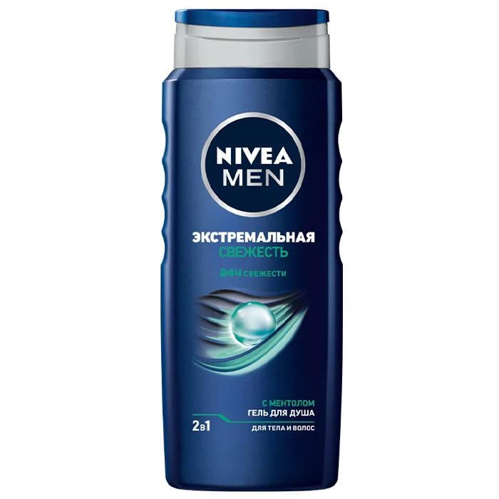 Гель для душа Nivea Shower 2в1 Экстремальная свежесть 500 мл (1645524515)