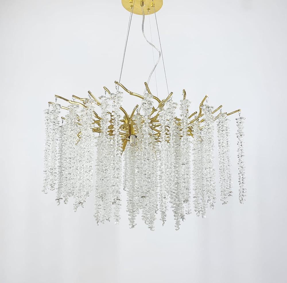 Люстра роскошная подвесная Odeon Light Ø 60 см (708D GD/CL)