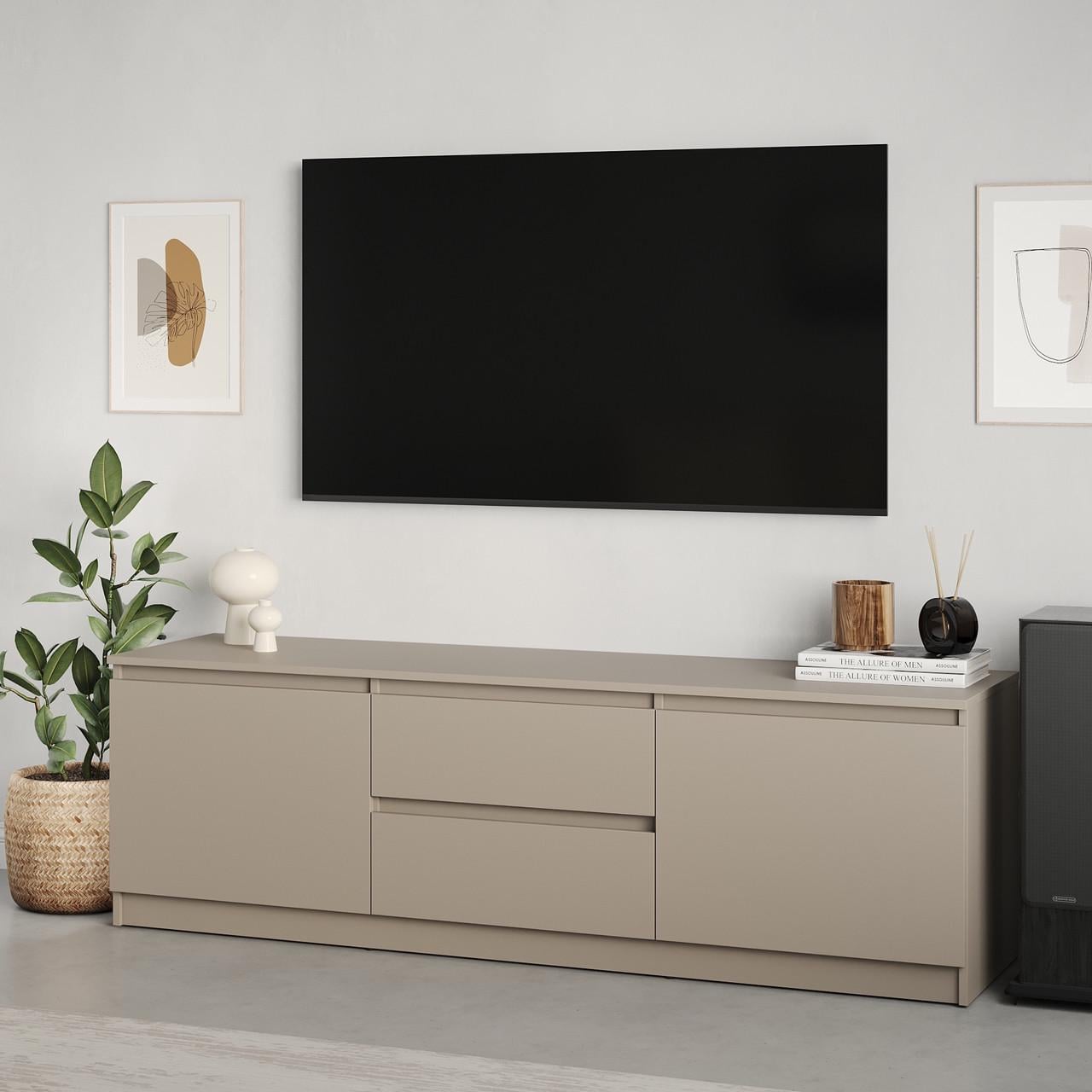 Тумба под телевизор MebelStar Нео 2Ш2Д 150x43x53 см Кашемир (MBS-1254)
