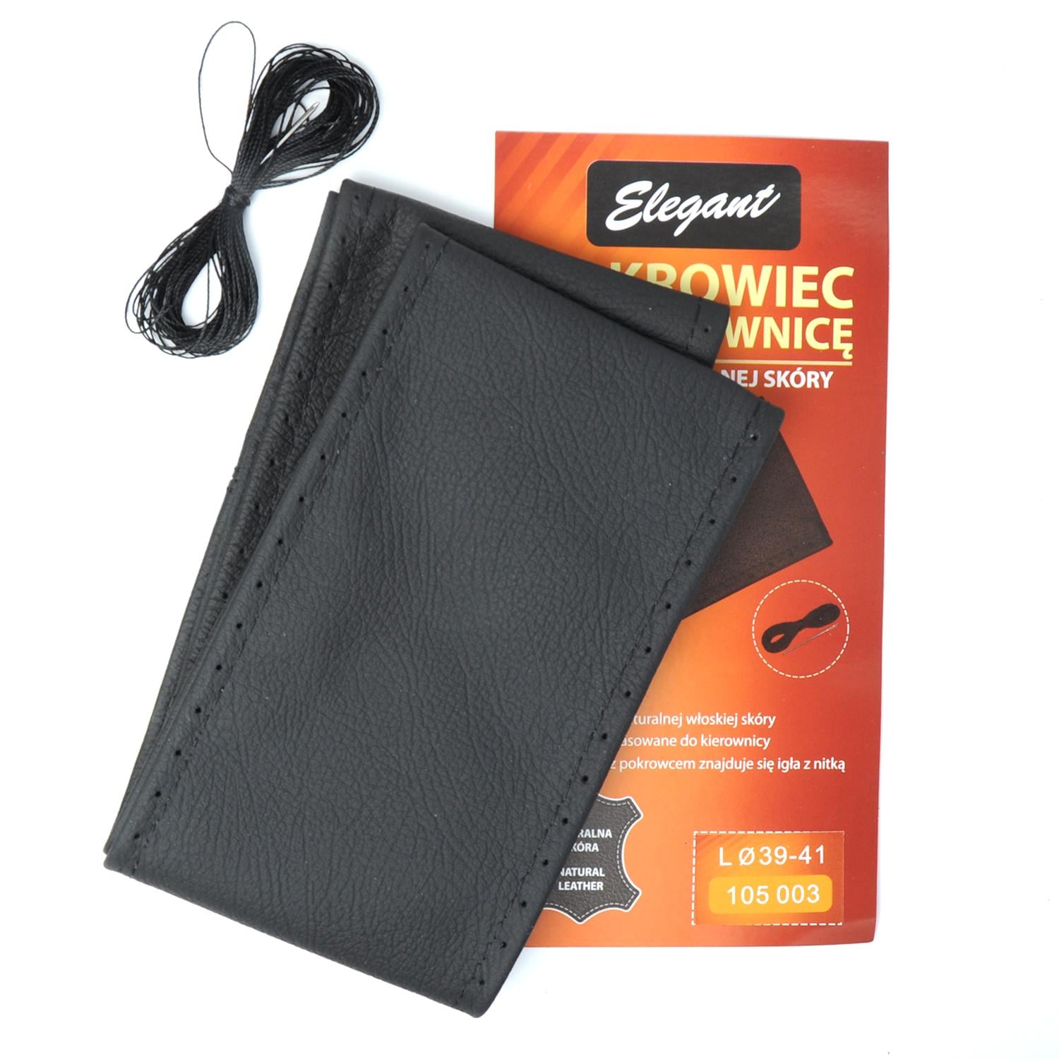 Чохол на кермо Elegant 105 003 б/к шкіра L 39-40 см (449919)