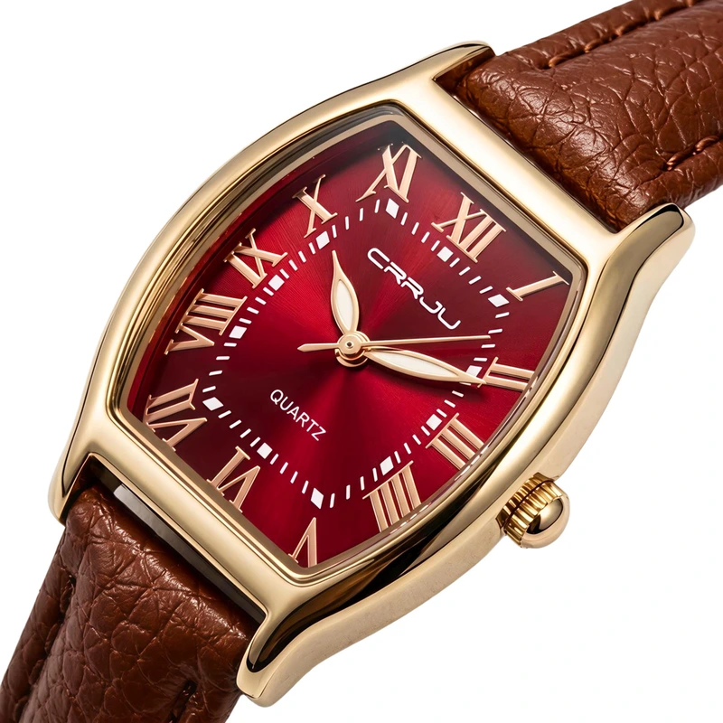 Жіночий годинник Crrju France Leather Classic
