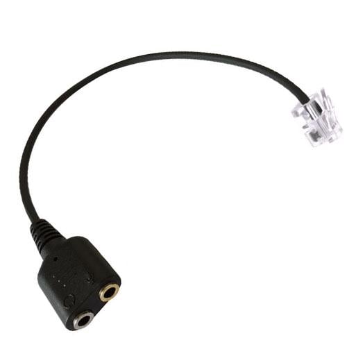 Адаптер переходник RJ9 - 2х 3.5 мм Jack, гарнитура IP телефон Адаптер переходник RJ9 - 2х 3.5 мм Jack, гарнитура IP телефон