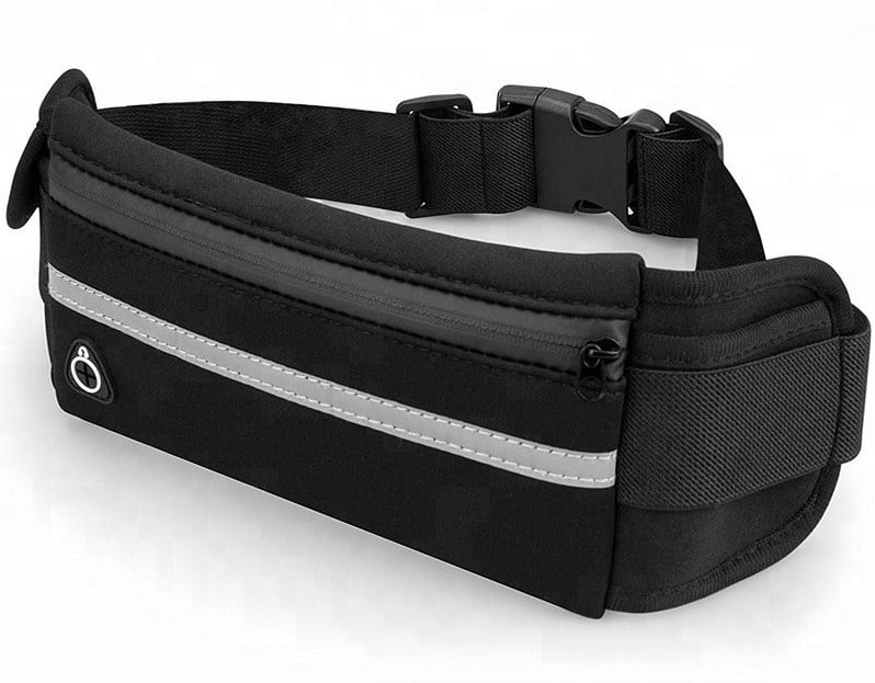 Сумка для бега RunBag на пояс Влагостойкая Black (36156212)