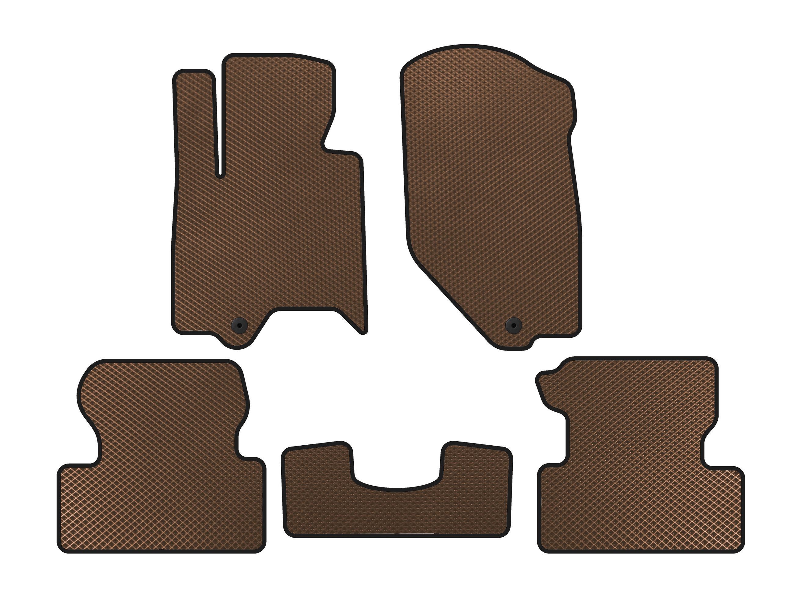 Коврики EVA Digital Designs для Infiniti QX50 2007-2013 гг. Коричневый (141674)