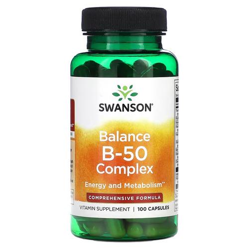 Комплекс витаминов группы Swanson Balance B-50 Complex 100 капс. (SW057)