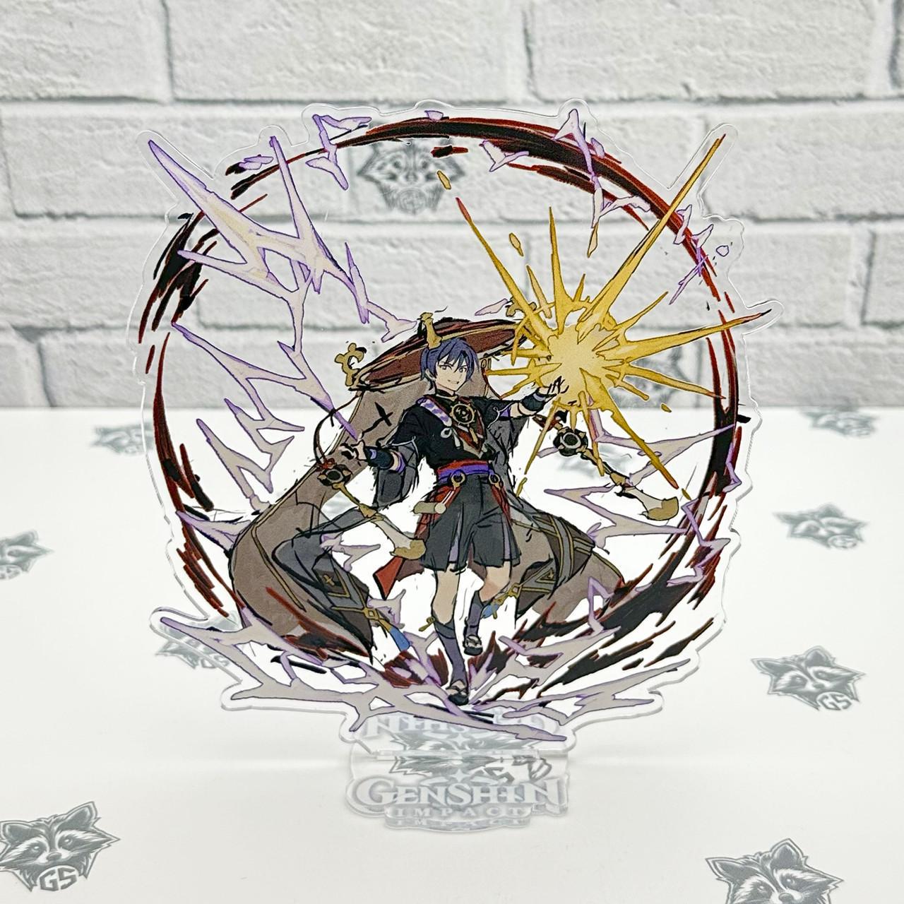 Фигурка коллекционная акриловая Genshin Impact Путешественник Скарамуччи 2 15 см (2190477100)