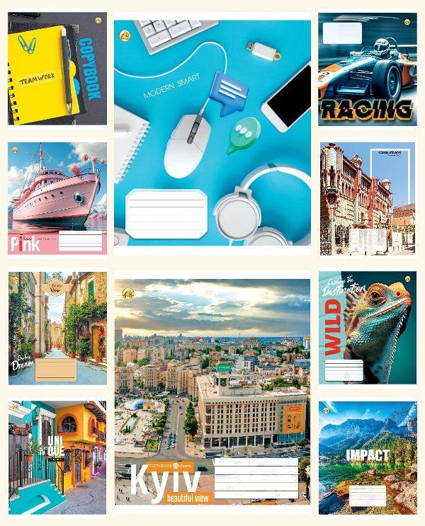 Зошити учнівські Тетрада 41507 Мікс Універсальний 2 48 арк. 10 шт. в уп. (MTT-183978)