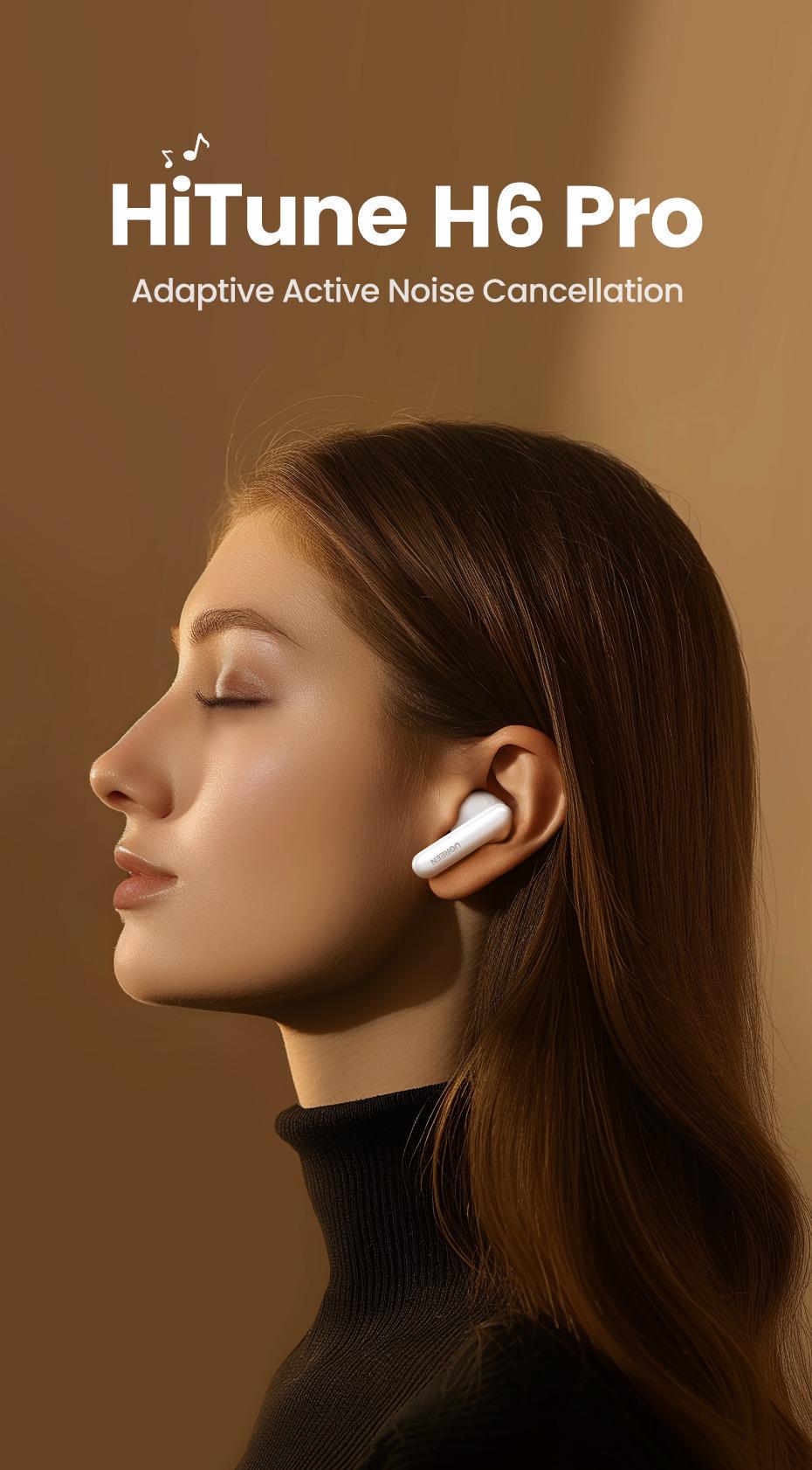 Навушники бездротові UGREEN TWS ANC Hi-Res Audio LDAC 6 мікрофонів ENC Bluetooth 5.3 до 30 год Білий (35873) - фото 17 Навушники бездротові UGREEN TWS ANC Hi-Res Audio LDAC 6 мікрофонів ENC Bluetooth 5.3 до 30 год Білий (35873) - фото 17