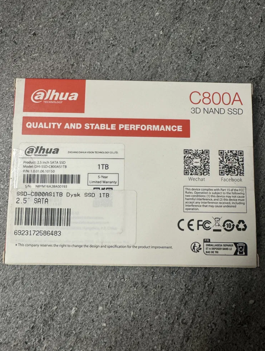 SSD диск Dahua C800A 96 0 Гб 2.5" SATAIII 3D NAND (TLC) - фото 2 SSD диск Dahua C800A 96 0 Гб 2.5" SATAIII 3D NAND (TLC) - фото 2