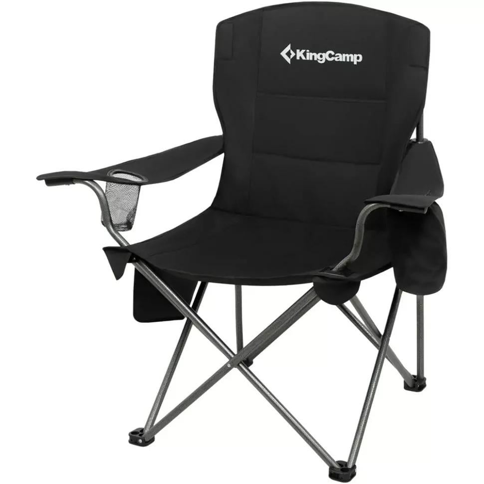 Туристическое кресло раскладное KingCamp Lotus Plus KC2141 Black (2606909046)