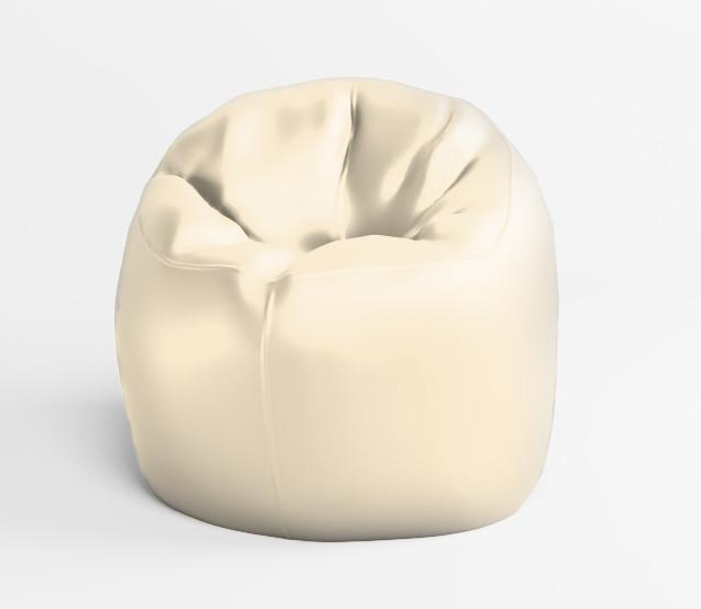 Кресло-мешок SkyPuff Облако Zeus Delux экокожа 100 см Vanilla (10001173)