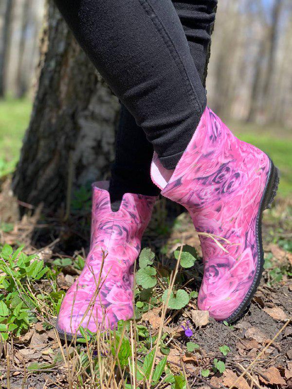 Женские резиновые полусапоги Litma р. 40 Розовые розы - фото 4 Женские резиновые полусапоги Litma р. 40 Розовые розы - фото 4