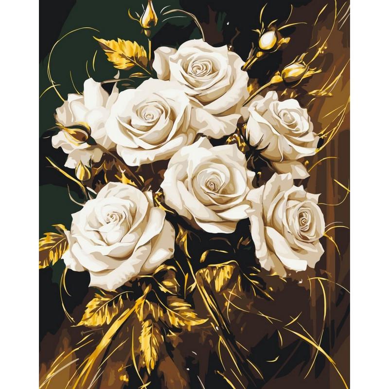 Картина по номерам ART CRAFT Роскошь роз с металлизированными красками 40х50 см (13165-AC)
