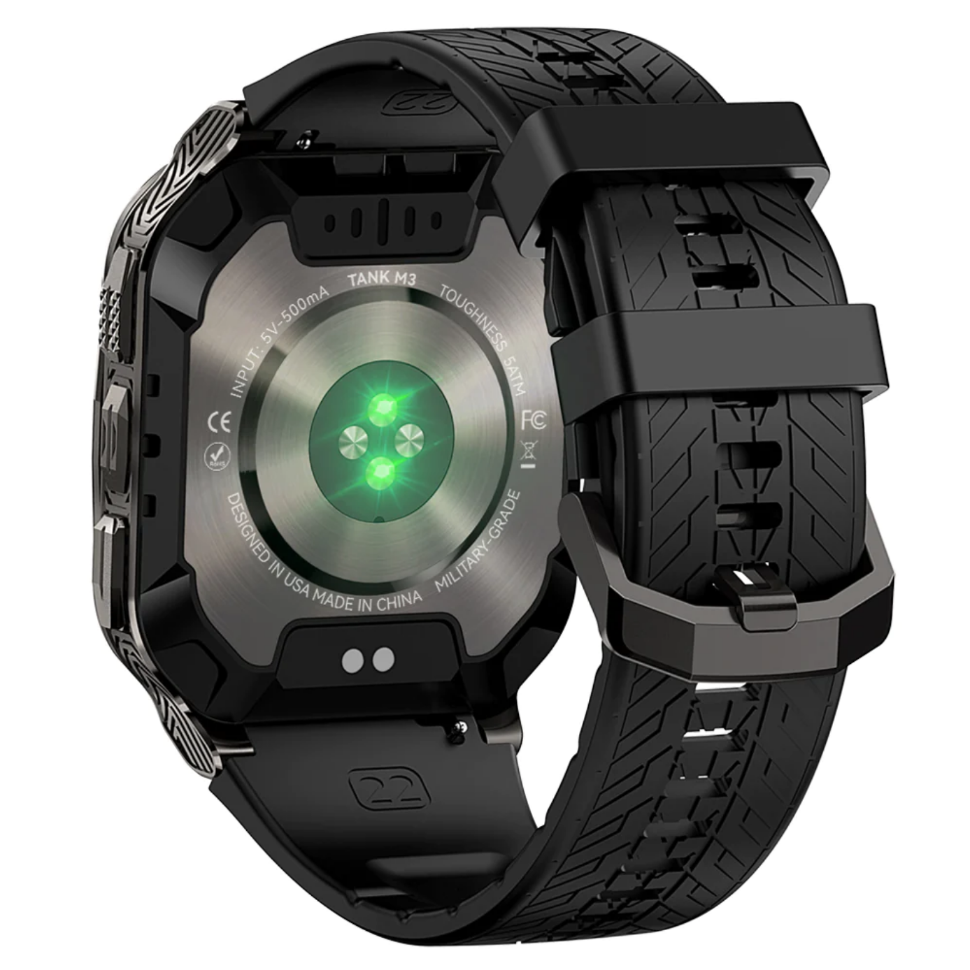 Смарт-годинник тактичний Kospet Tank M3 Black — фото 3