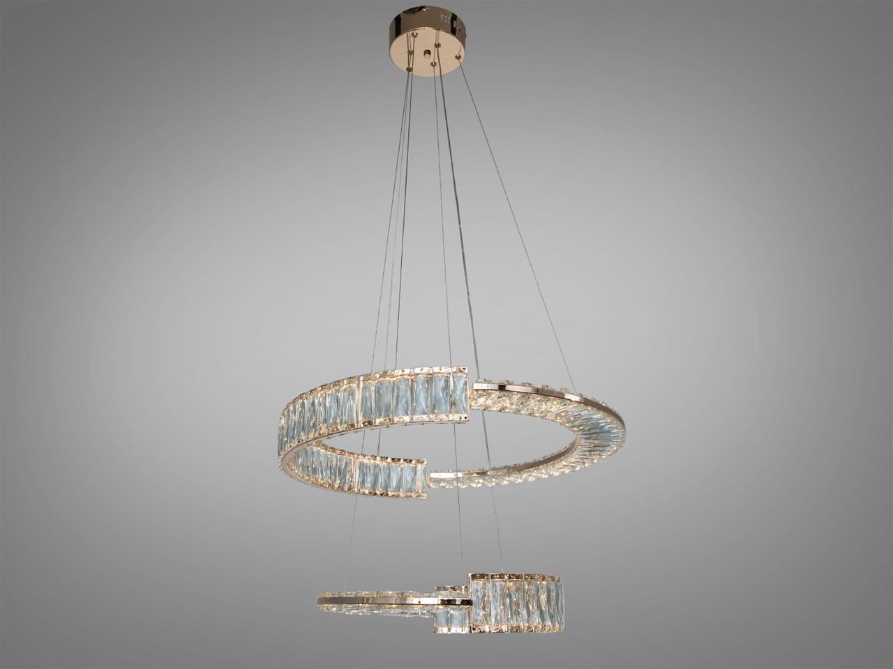 Люстра підвісна LED для вітальні 561/600+400G 103 Вт з кришталем Золотий (2909927156) Люстра підвісна LED для вітальні 561/600+400G 103 Вт з кришталем Золотий (2909927156)