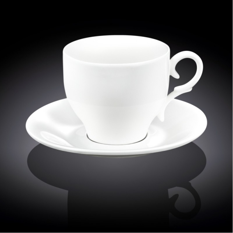 Чашка чайная с блюдцем Wilmax 330 мл (993105)