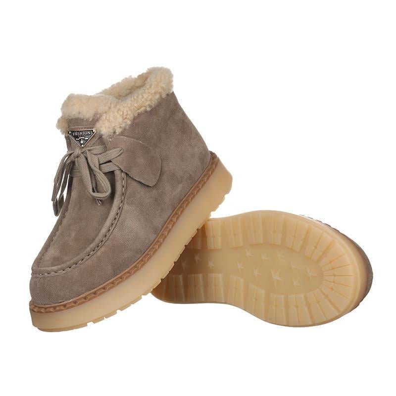 Угги женские Hengji 68-5 замшевые р. 39 Бежевый (80080) - фото 4 Угги женские Hengji 68-5 замшевые р. 39 Бежевый (80080) - фото 4