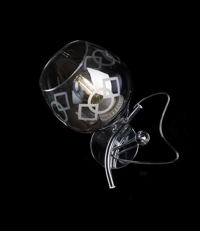 Бра с плафонами Ray B27032/1W CH+SMK (IR005045)