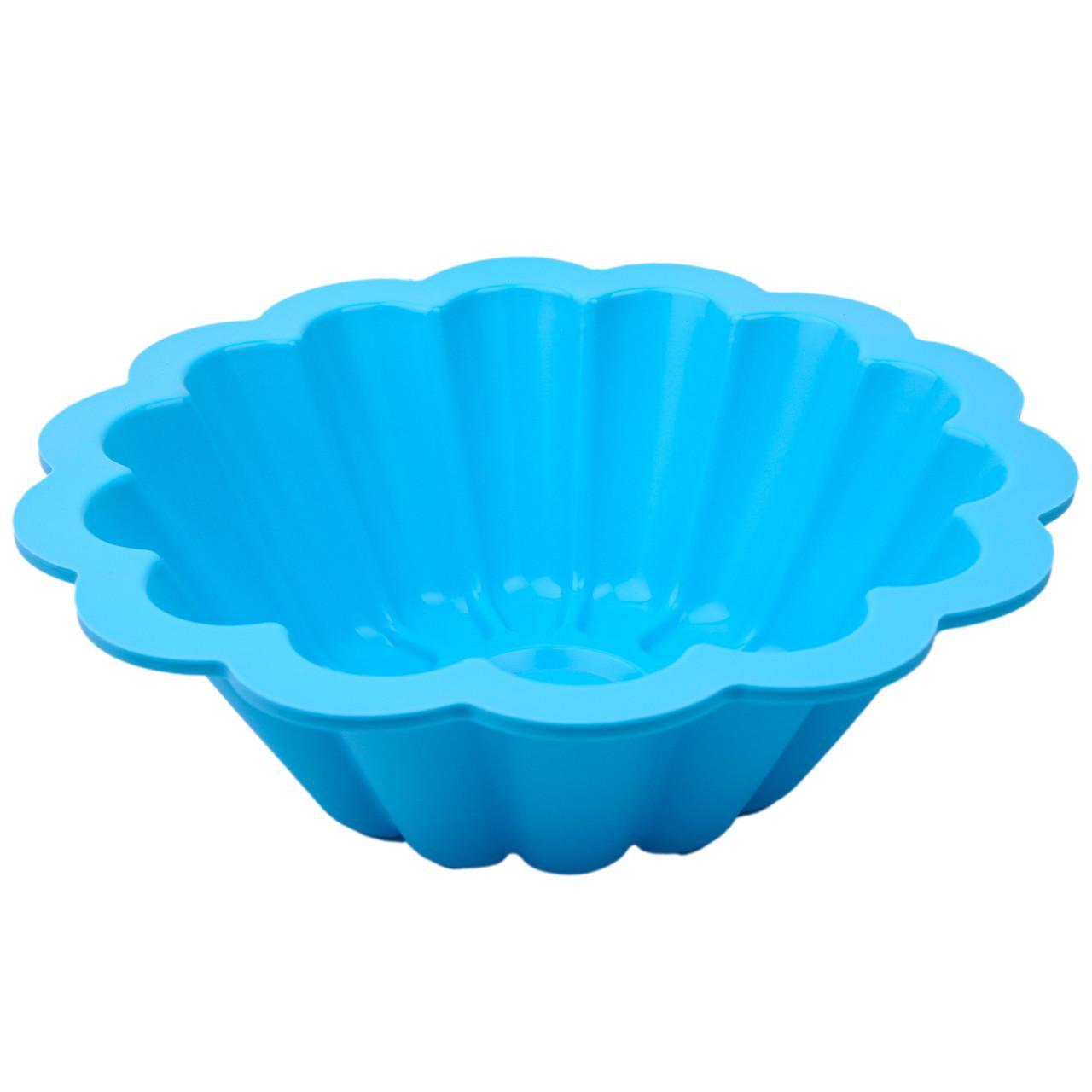 Форма силіконова для випічки Квітка 24 см Синій (2356744453) - фото 3 Форма силіконова для випічки Квітка 24 см Синій (2356744453) - фото 3