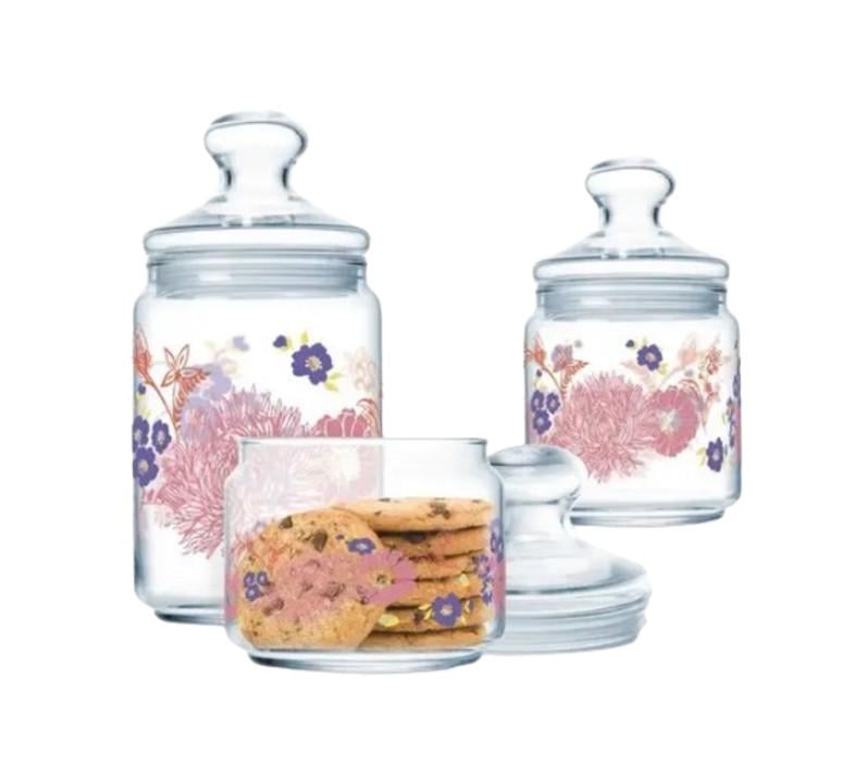 Банки для зберігання Luminarc CLUB ALYS 0,5/0,75/1 л 3 шт. Банки для зберігання Luminarc CLUB ALYS 0,5/0,75/1 л 3 шт.