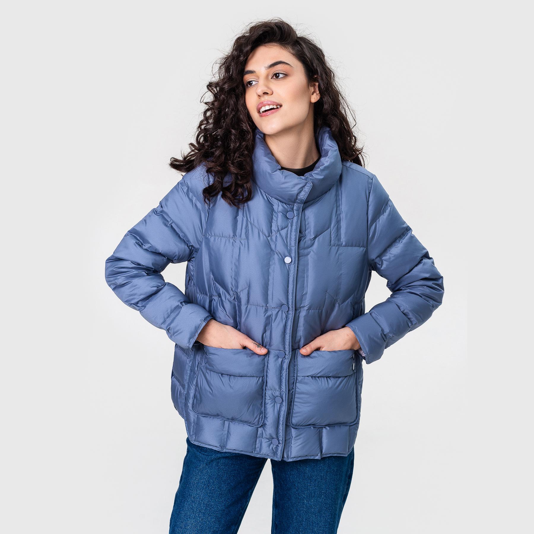 Куртка легка пухова Viva-Wear S Блакитний (5551)