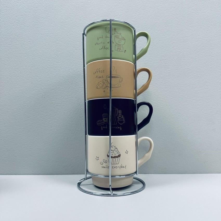 Набір чашок порцелянових Limited Edititon Morning Coffee B248-E0963 на металевій підставці 340 мл 4 шт. (2521866889) - фото 2 Набір чашок порцелянових Limited Edititon Morning Coffee B248-E0963 на металевій підставці 340 мл 4 шт. (2521866889) - фото 2