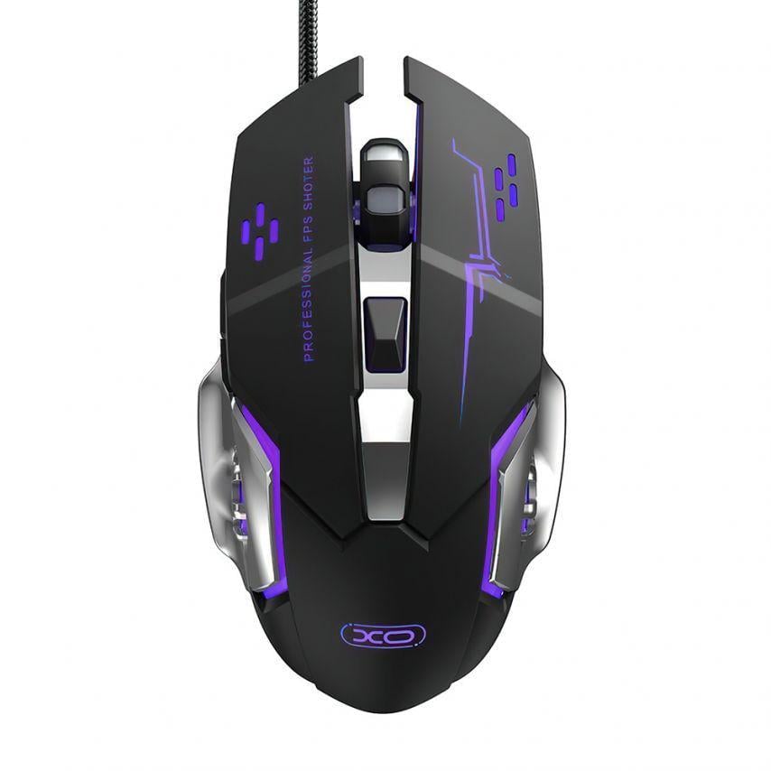 Мышка проводная Xo игровая Black/Silver (M10)