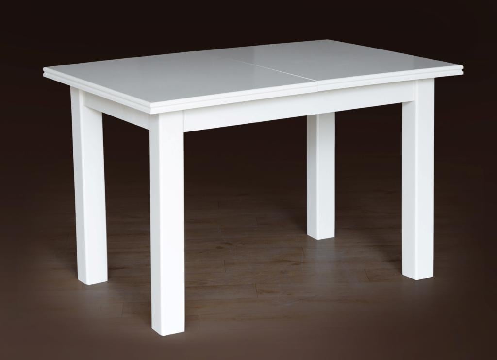 Стол обеденный Микс Мебель раскладной Петрос 80х120+40 см Белый