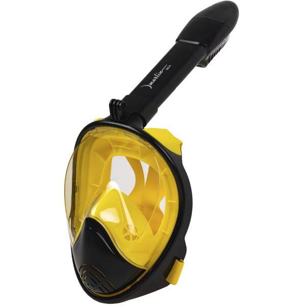 Маска для снорклинга полнолицевая Marlin SEA L/XL Black/Yellow Маска для снорклинга полнолицевая Marlin SEA L/XL Black/Yellow