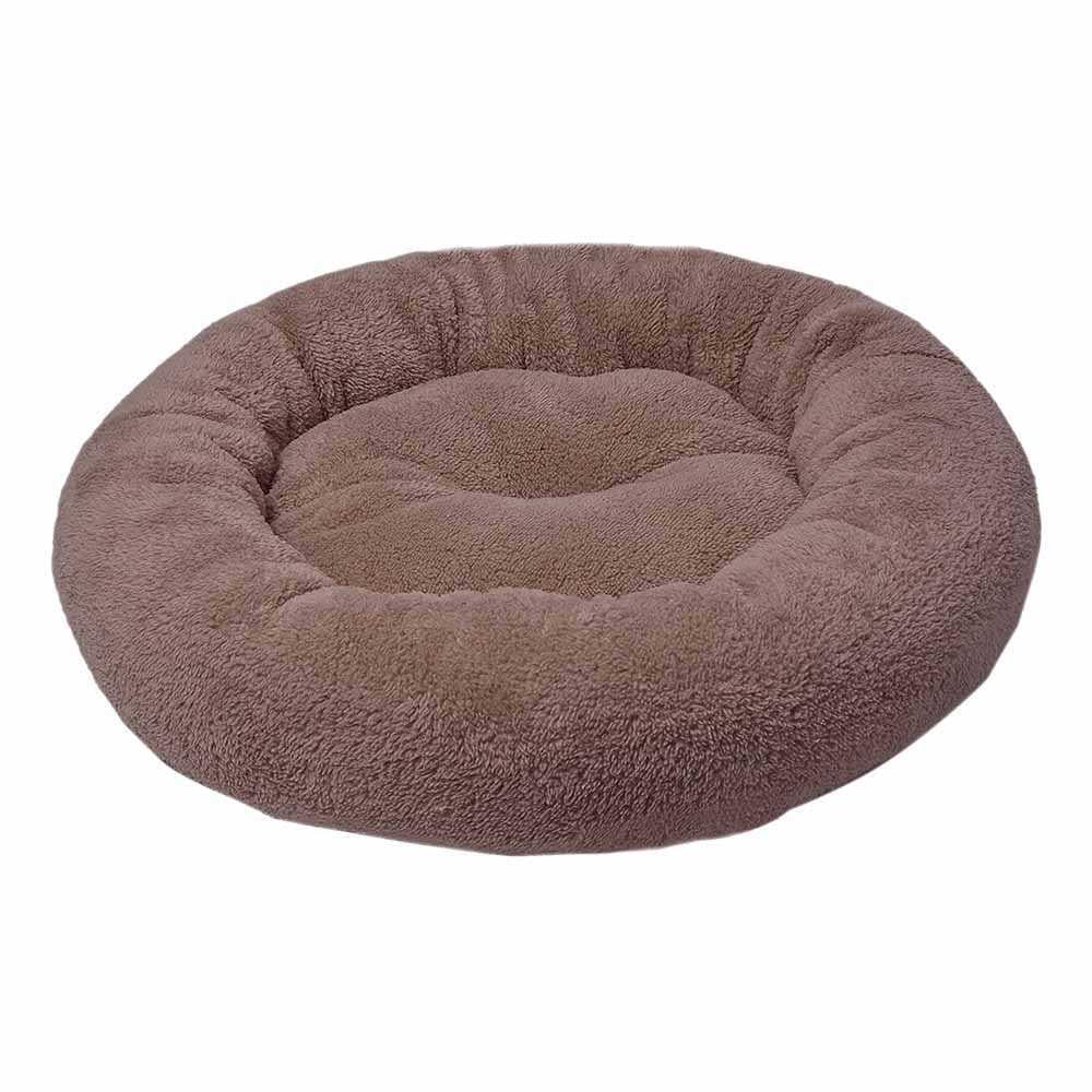 Лежанка плюшевая для собак Ferplast Plush Simit 52 см Коричневый