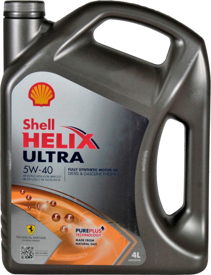 Моторное масло Shell Helix 5W-40 Ultra 4 л (1400990)