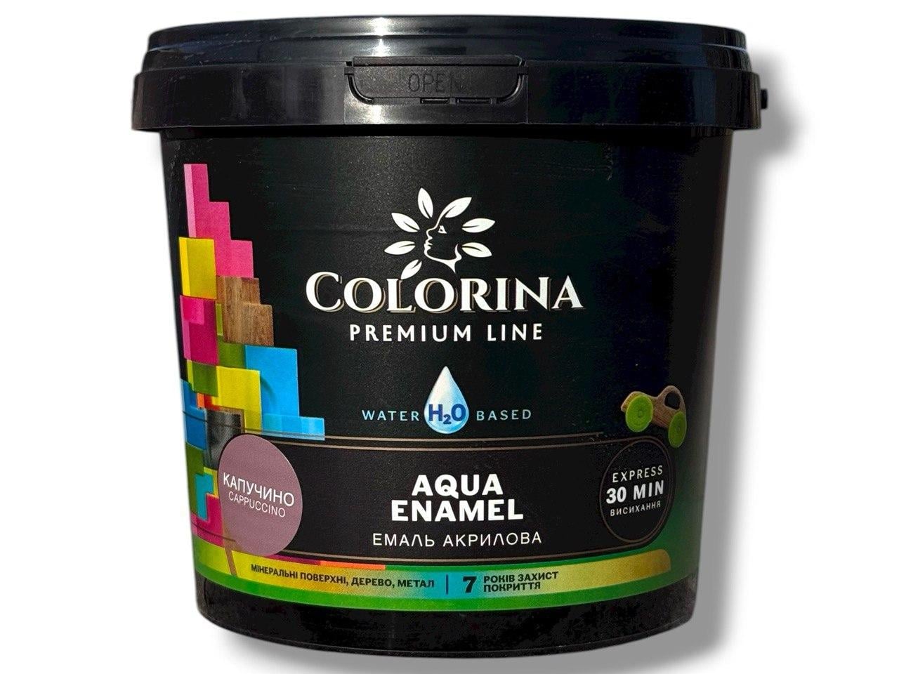 Краска акриловая Colorina Aqua ENAMEL без запаха 2 л Капучино (31641959)