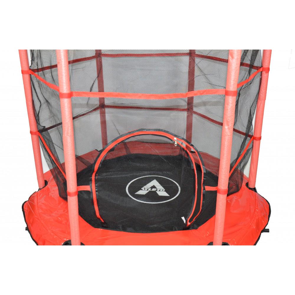 Батут детский Atleto с сеткой 140 см Красный (14-76-21000404) - фото 6 Батут детский Atleto с сеткой 140 см Красный (14-76-21000404) - фото 6
