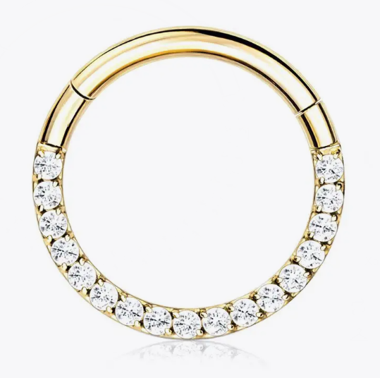 Кільце для пірсингу клікер в ніс/хрящ/хелікс 6 мм Золотистий (70272) Кільце для пірсингу клікер в ніс/хрящ/хелікс 6 мм Золотистий (70272)