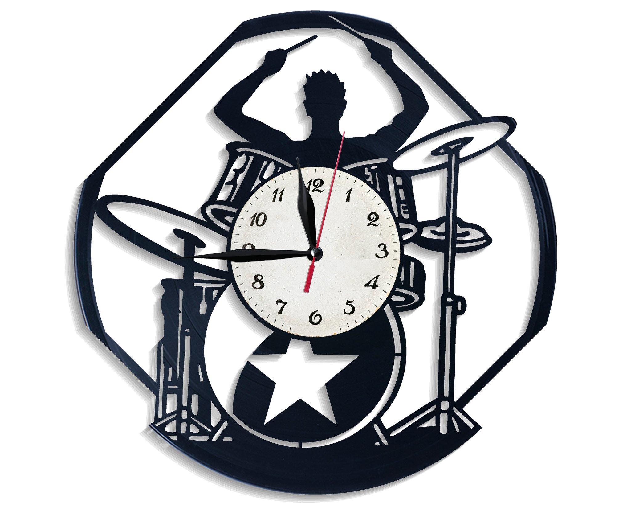 Годинник настінний Барабанщик 2599 з вінилової платівки