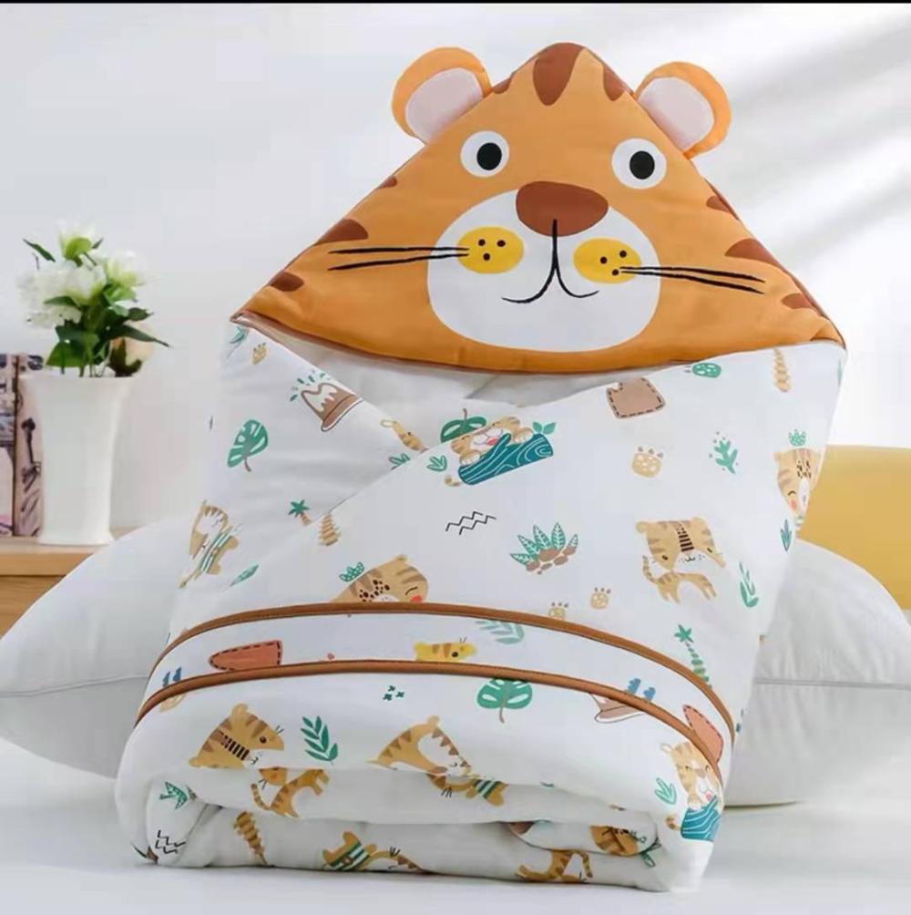 Одеяло-конверт детское Cotton Home Тигр 90х90 см хлопок 5330-60-1 Желтый (DR013439)