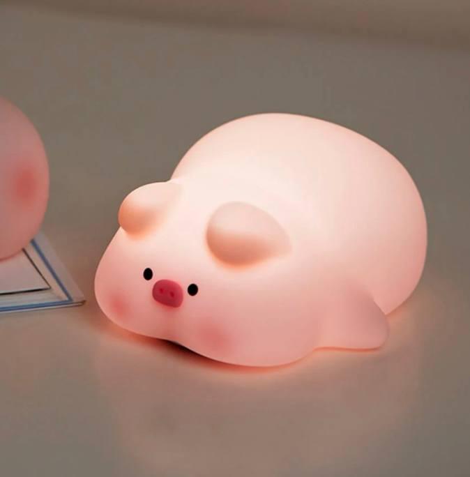 Нічник Xo OZ09 Свинка акумуляторний Pink (30375830) - фото 3