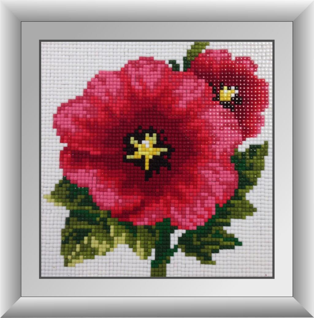 Алмазная мозаика Dream Art Китайская роза 16x16 см (DA.30428M)