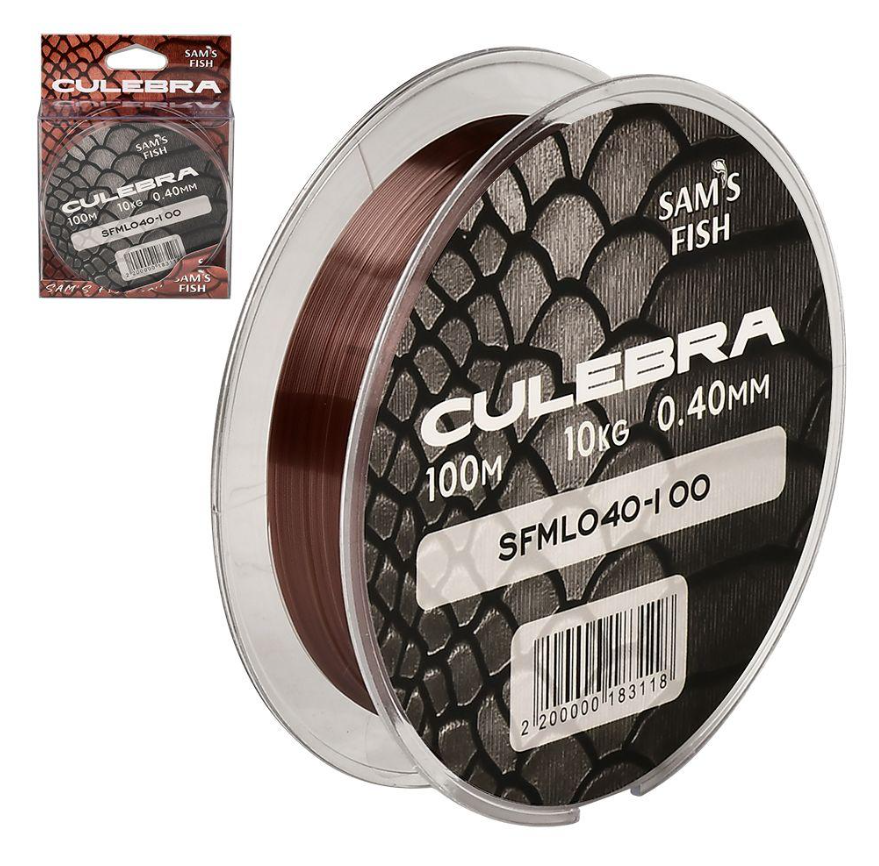 Леска Culebra 100 м х 0,4 мм тест 10 кг (SFML040-100)