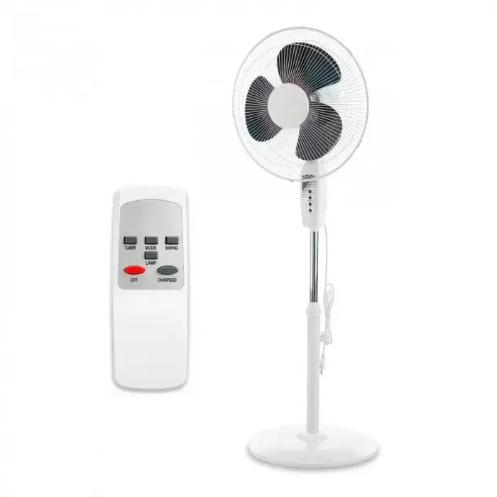 Вентилятор WX-1604R з пультом та захисною решіткою Білий (GR-04419) Вентилятор WX-1604R з пультом та захисною решіткою Білий (GR-04419)