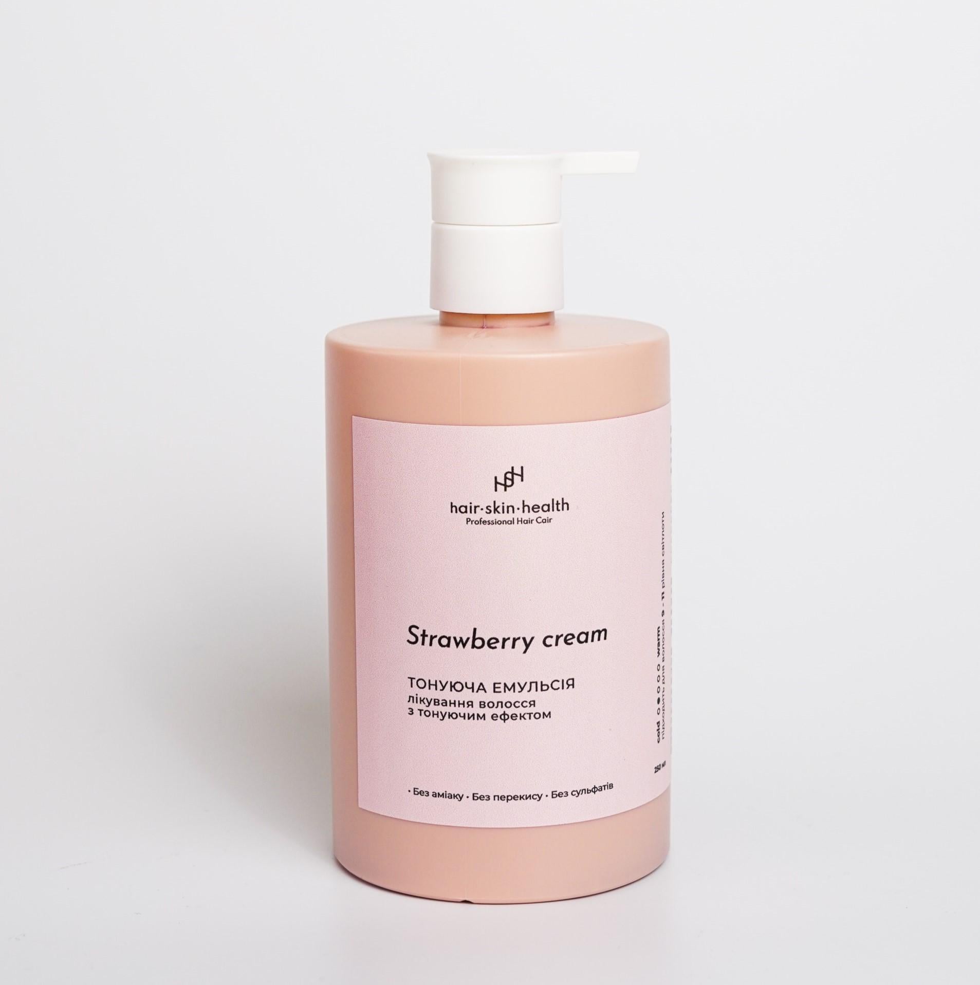 Тонирующая эмульсия для волос LUNÉVA Strawberry cream для 9-10 уровня светлоты волос нейтральный по температуре