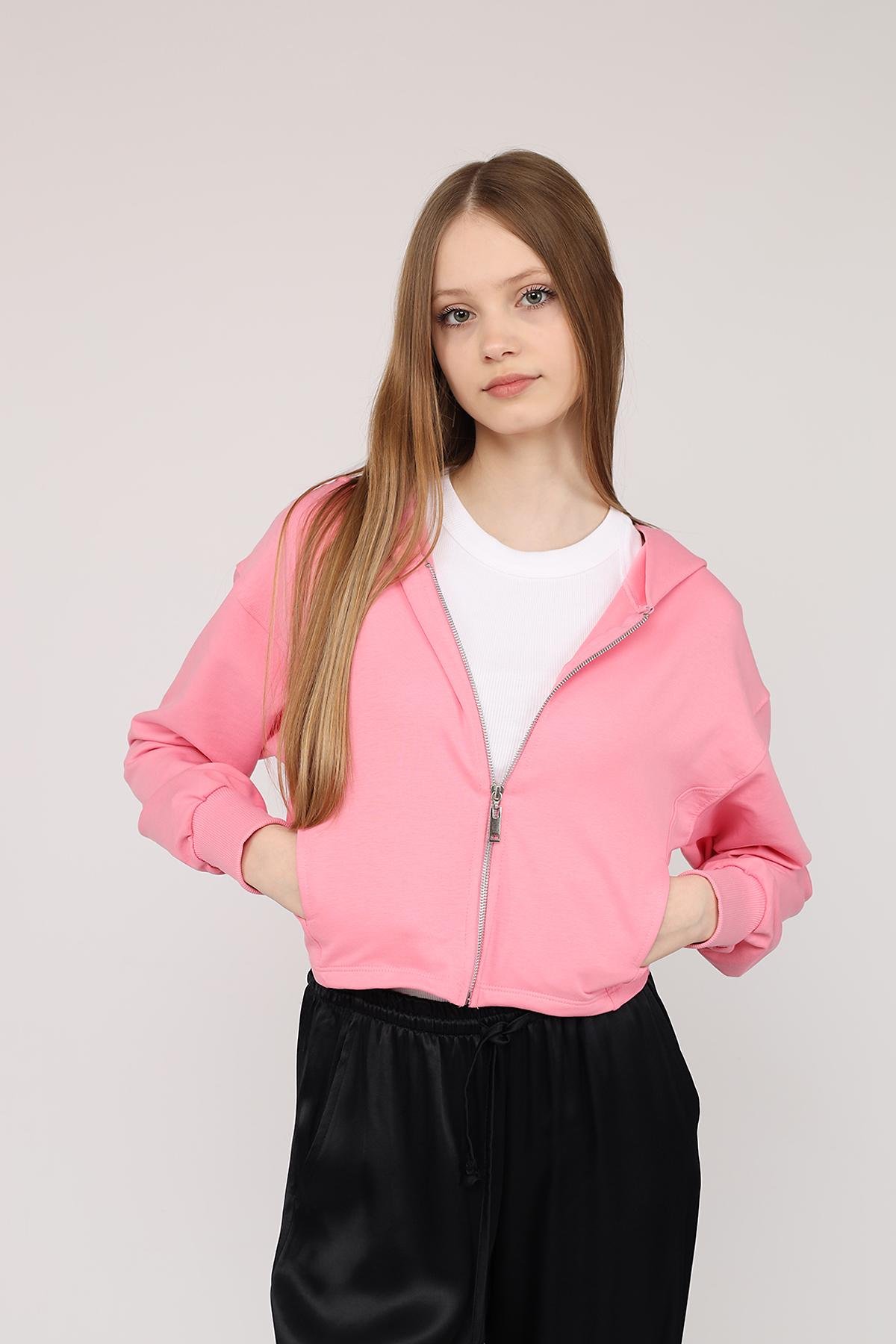 Толстовка на блискавці жіноча р. 42 Рожевий (SKT001049943)