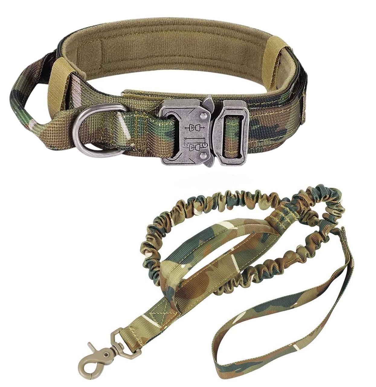 Нашийник з повідцем для собак Harness амуніція L 45-55 см Камуфляж (1787107896)