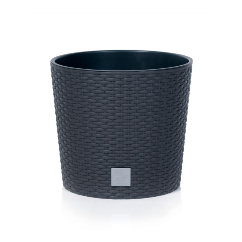 Горшок для цветов Prosperplast Rato со вставкой 2в1 Н-27 см Антрацит (79572-433)