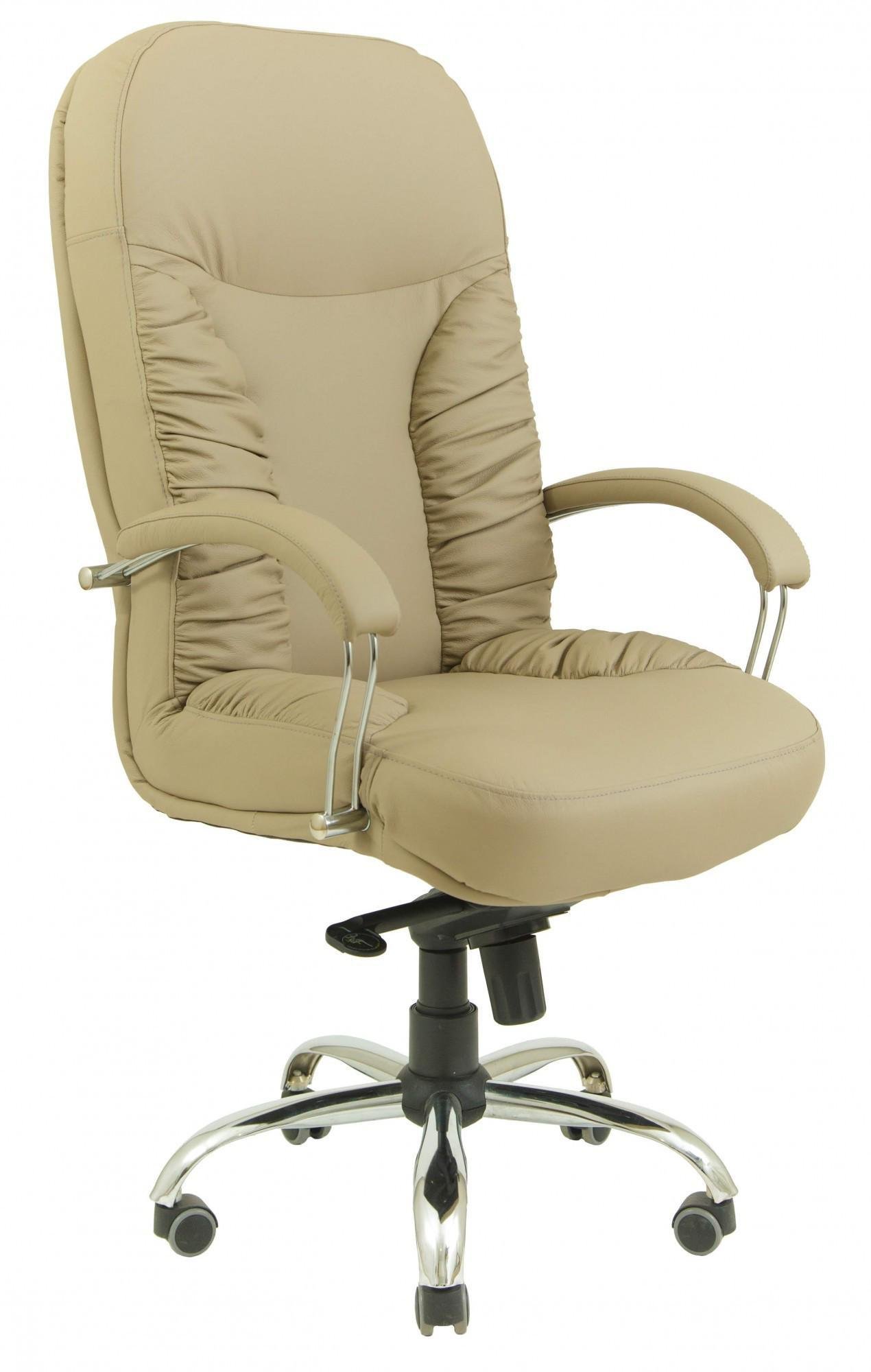 Кресло офисное компьютерное Буфорд Fly 2238 Хром М2 AnyFix Кремовый