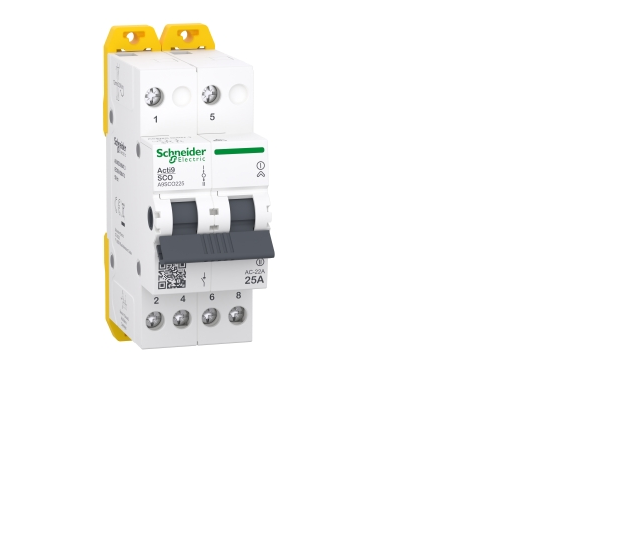 Переключатель резервного ввода Schneider iSSW Acti9 2P 25A 400/415 В (28364141)