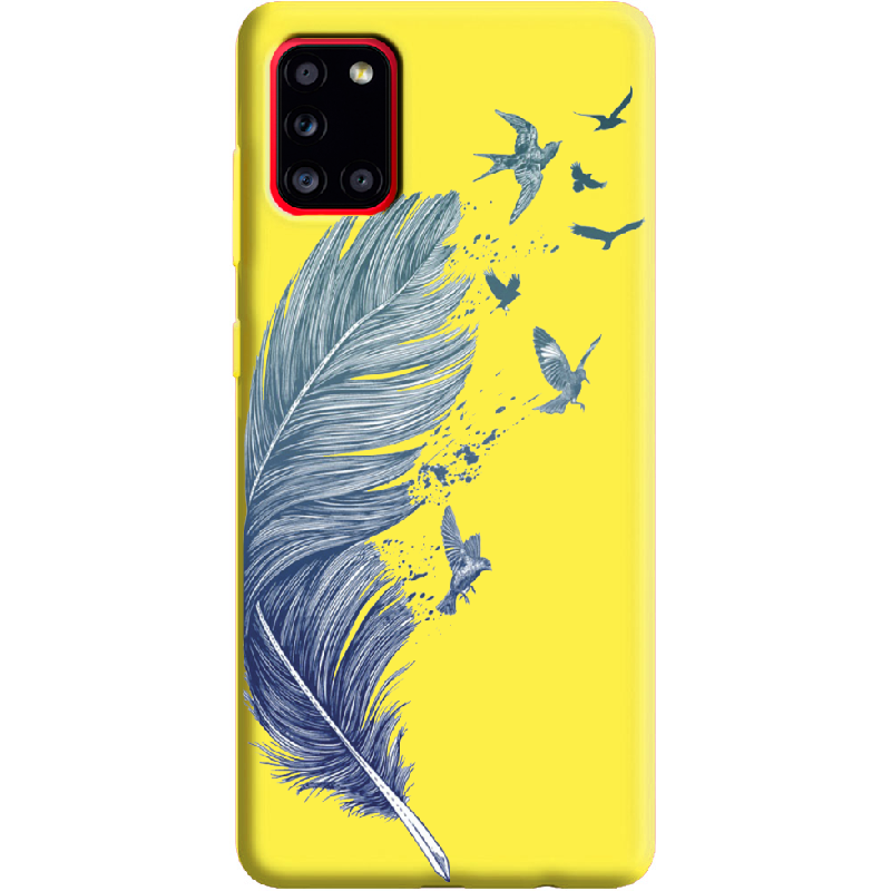 Чехол Boxface Samsung A315 Galaxy A31 Feather Желтый силикон (39470-cc38-39919)